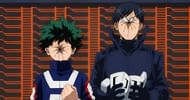 Midoriya and Iida after receiving replacements for their gears (Image via Bones)